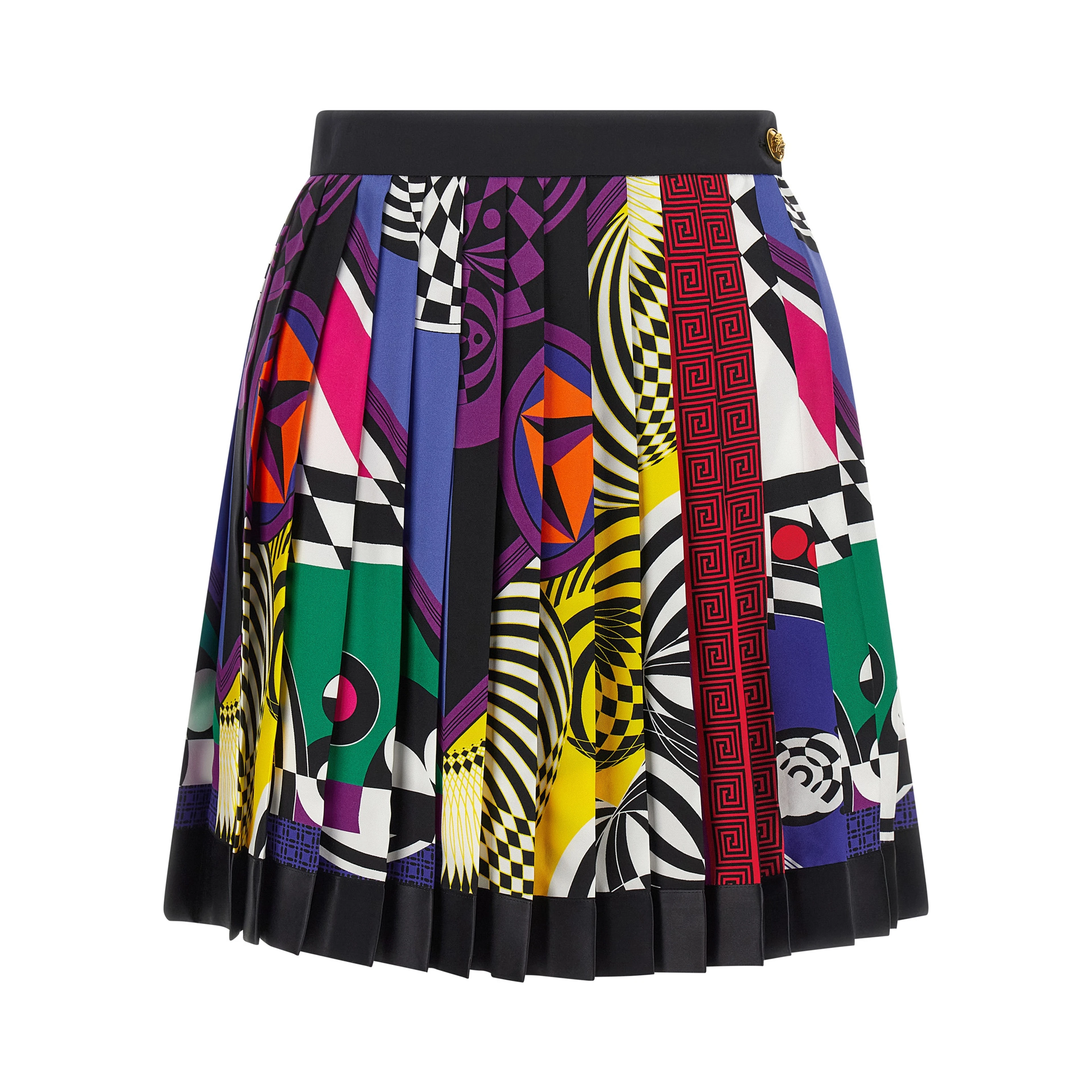 Multicolor Silk Long Skirt