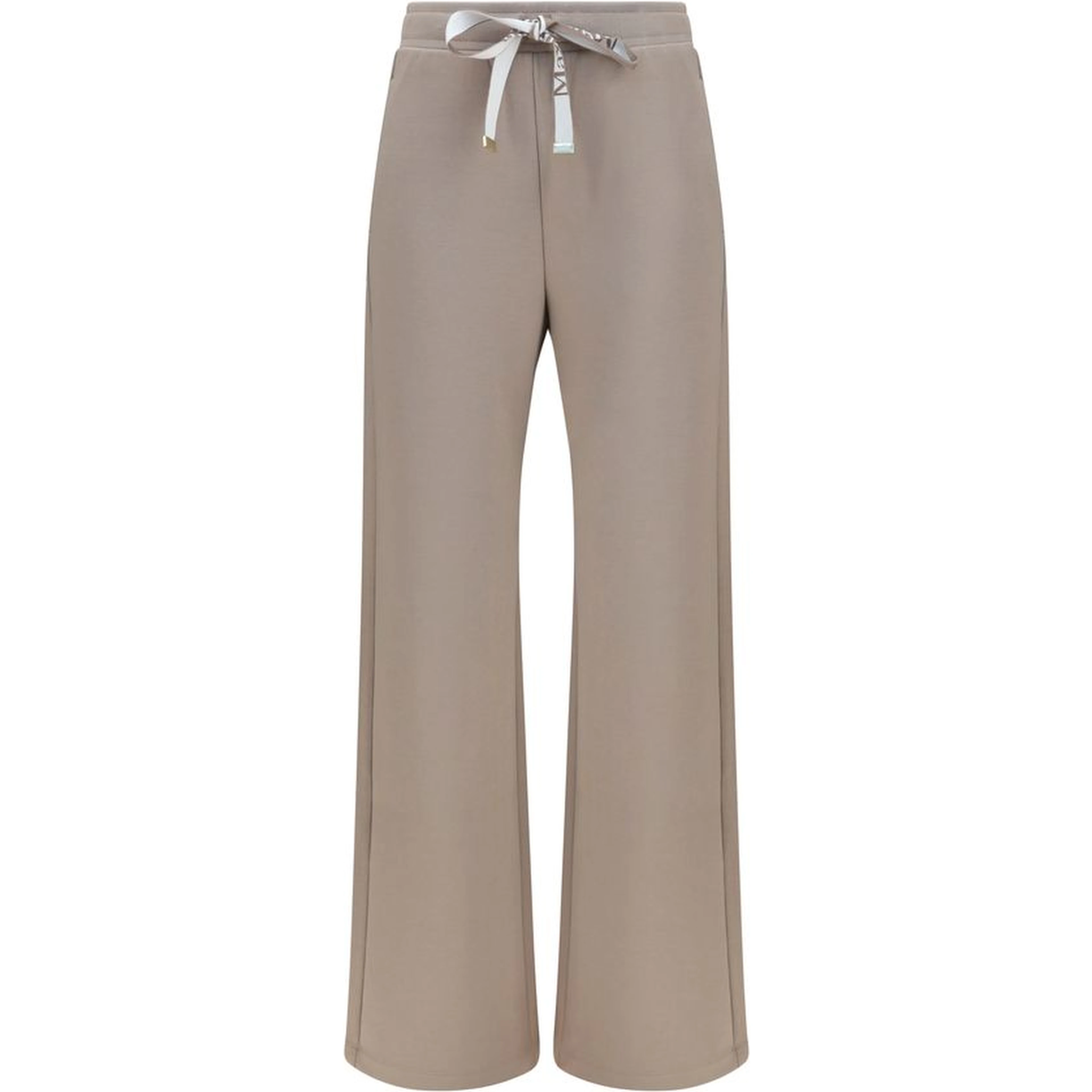 Beige Cotton Casual Pants