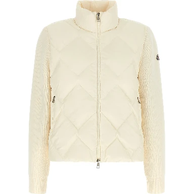 White Polyester Cardigan