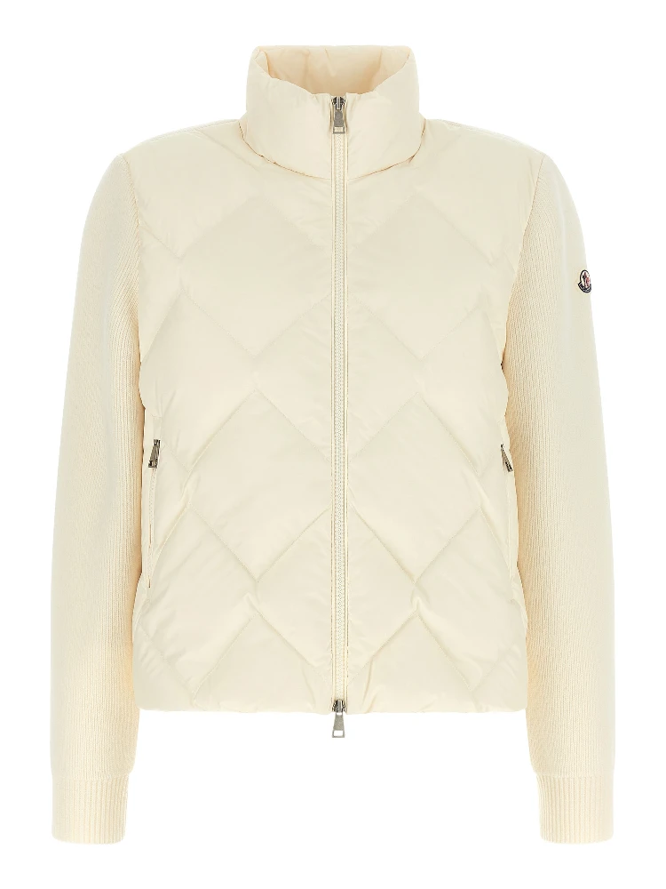 White Polyester Cardigan