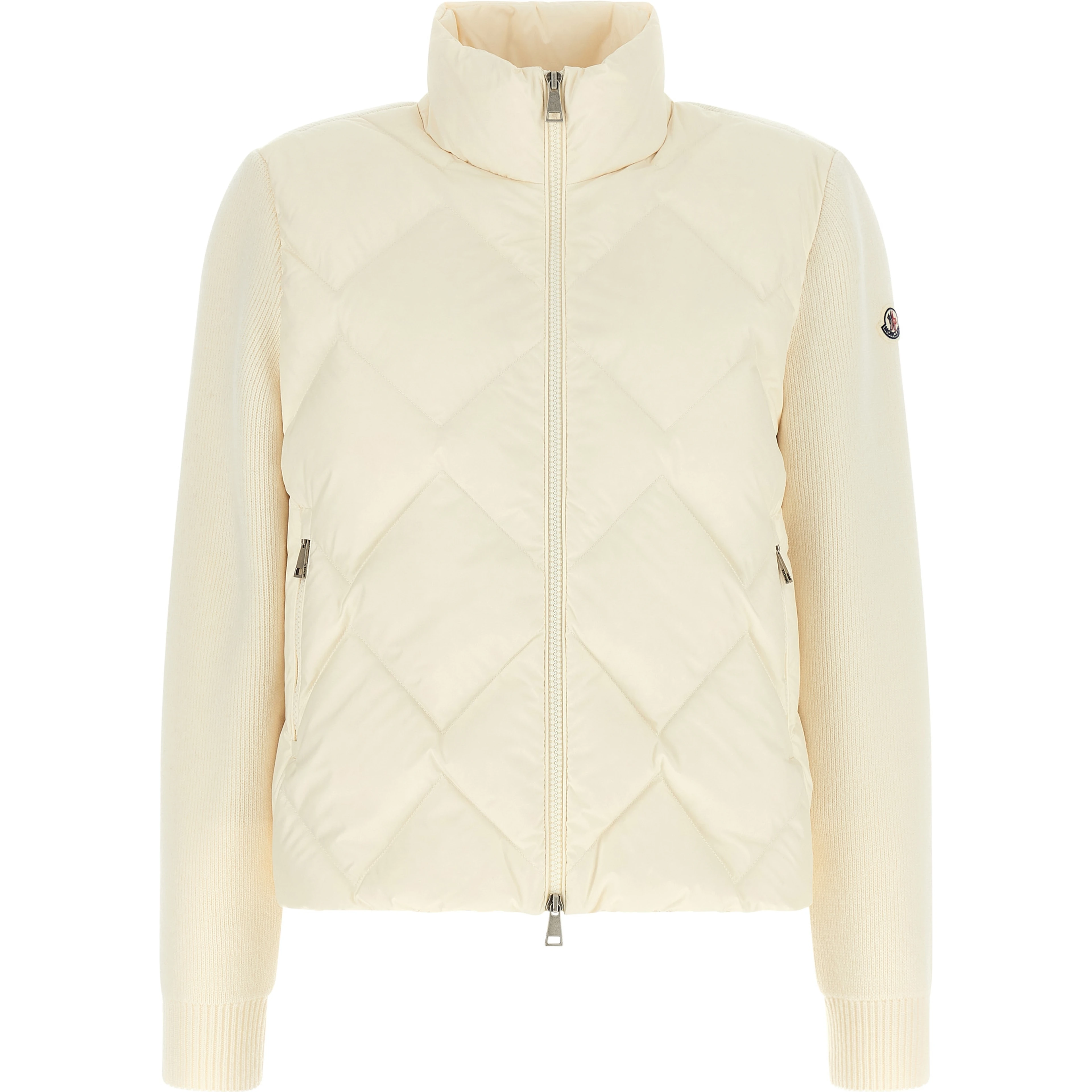 White Polyester Cardigan