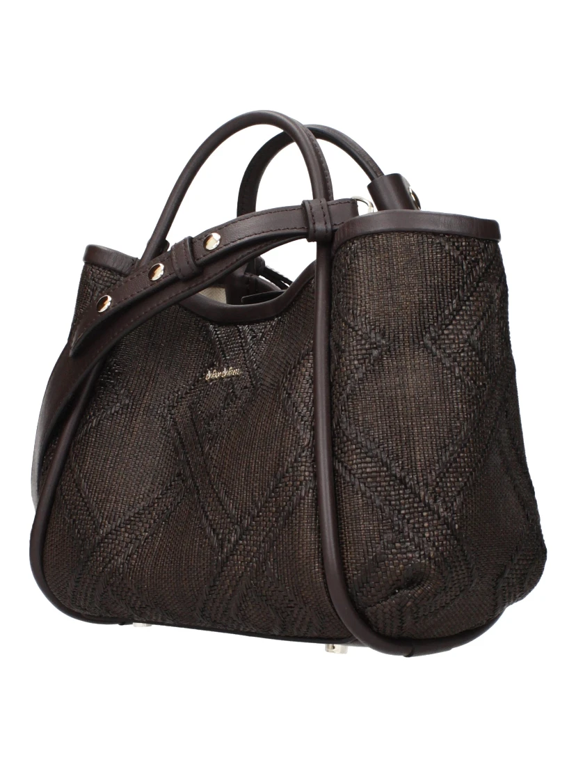 Brown Raffia Handbag
