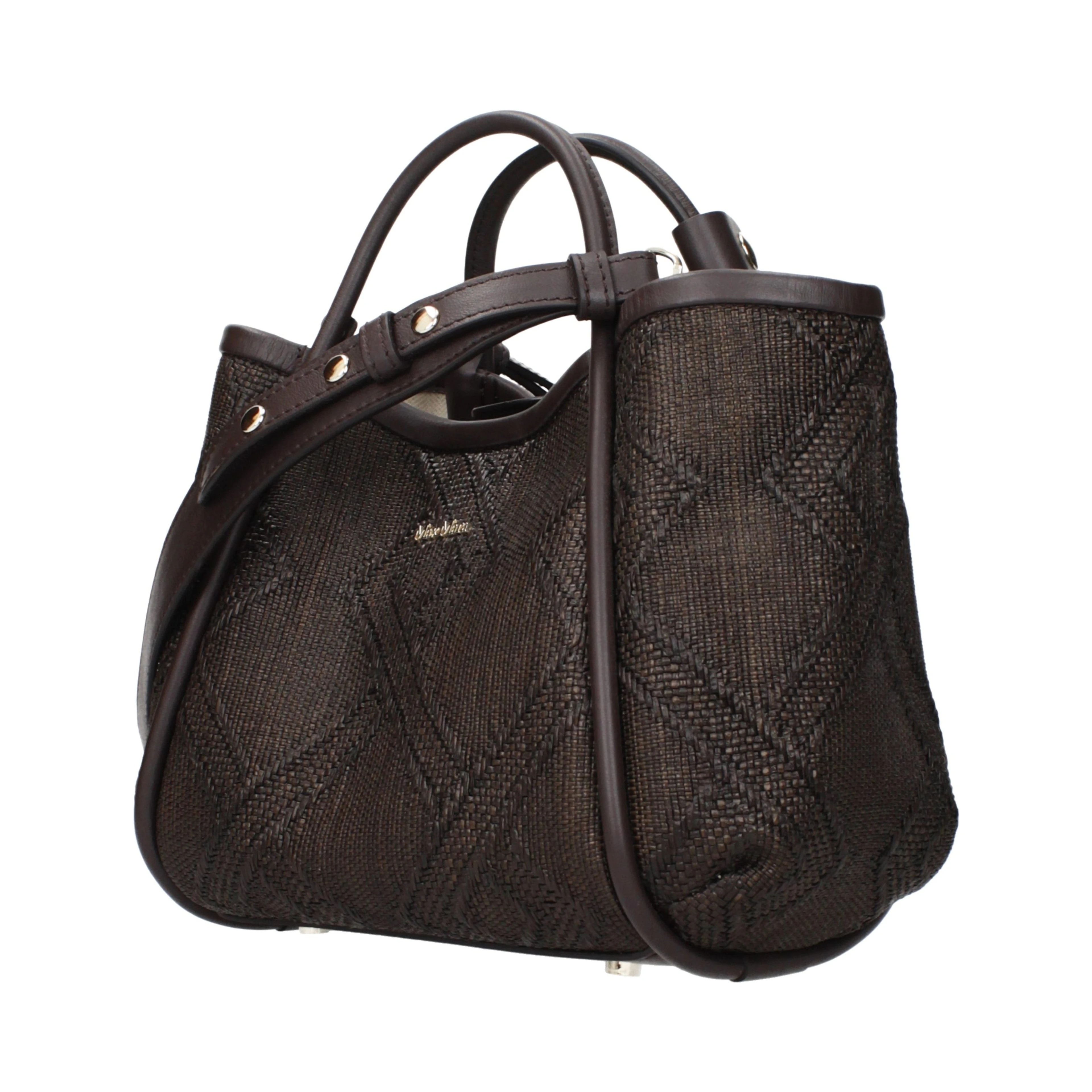 Brown Raffia Handbag