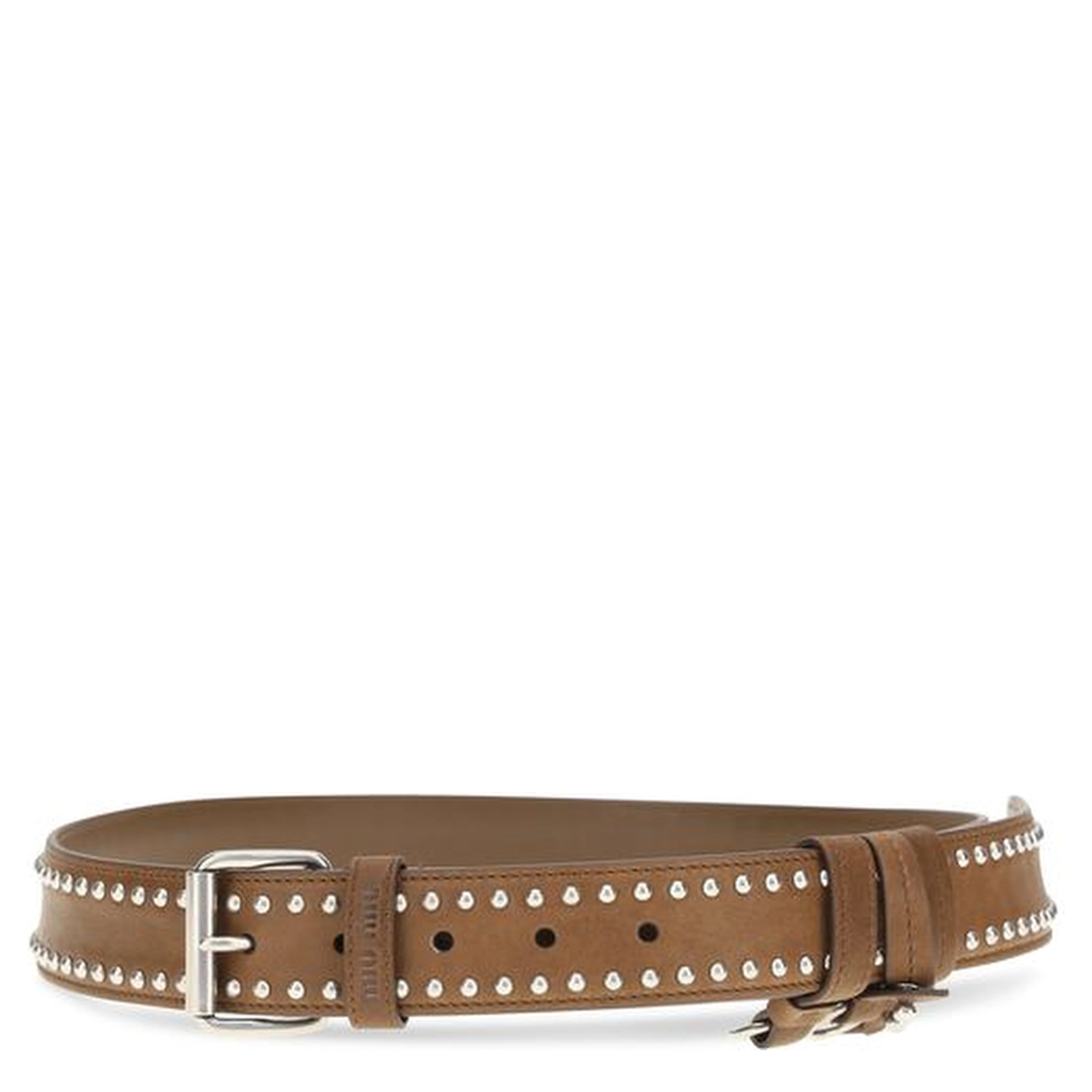 Brown Suede Leather Regular Belt