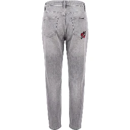 Grey Cotton Women's Jeans