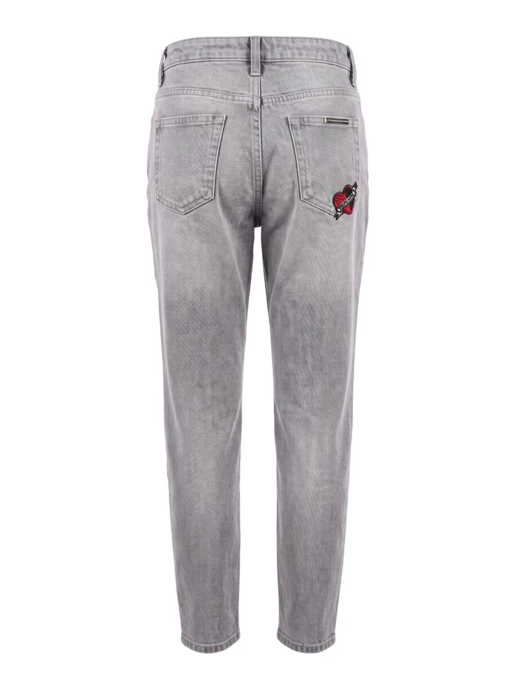 Grey Cotton Women's Jeans alternative