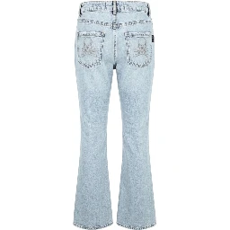 Blue Cotton Women's Jeans