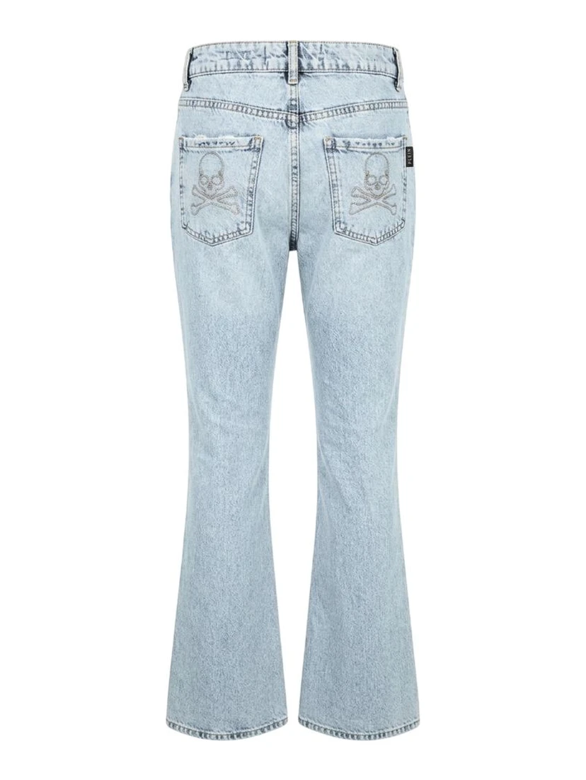 Blue Cotton Women's Jeans