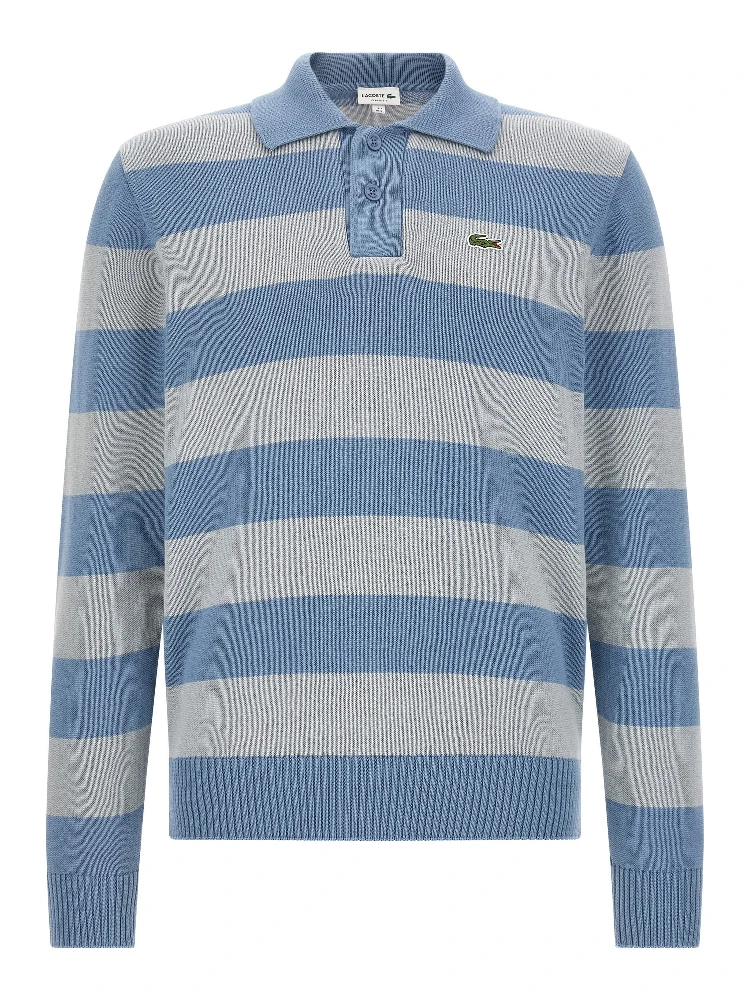 Blue Cotton Polo Shirt