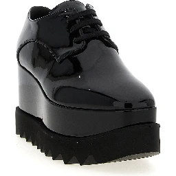 Black Polyethylene Wedge Sandals