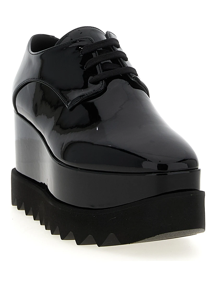 Black Polyethylene Wedge Sandals