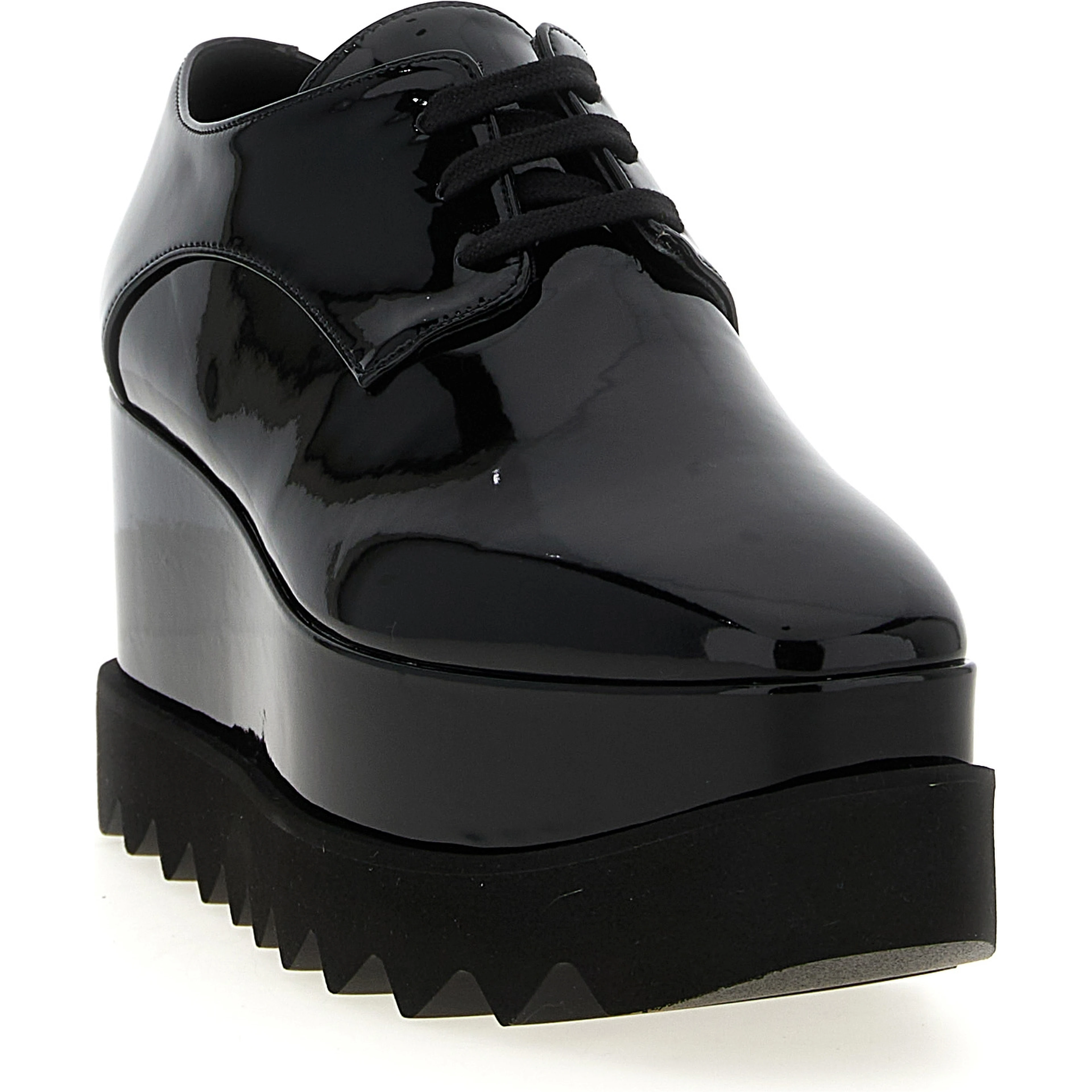 Black Polyethylene Wedge Sandals