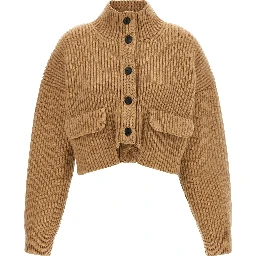 Beige Cashmere Cardigan