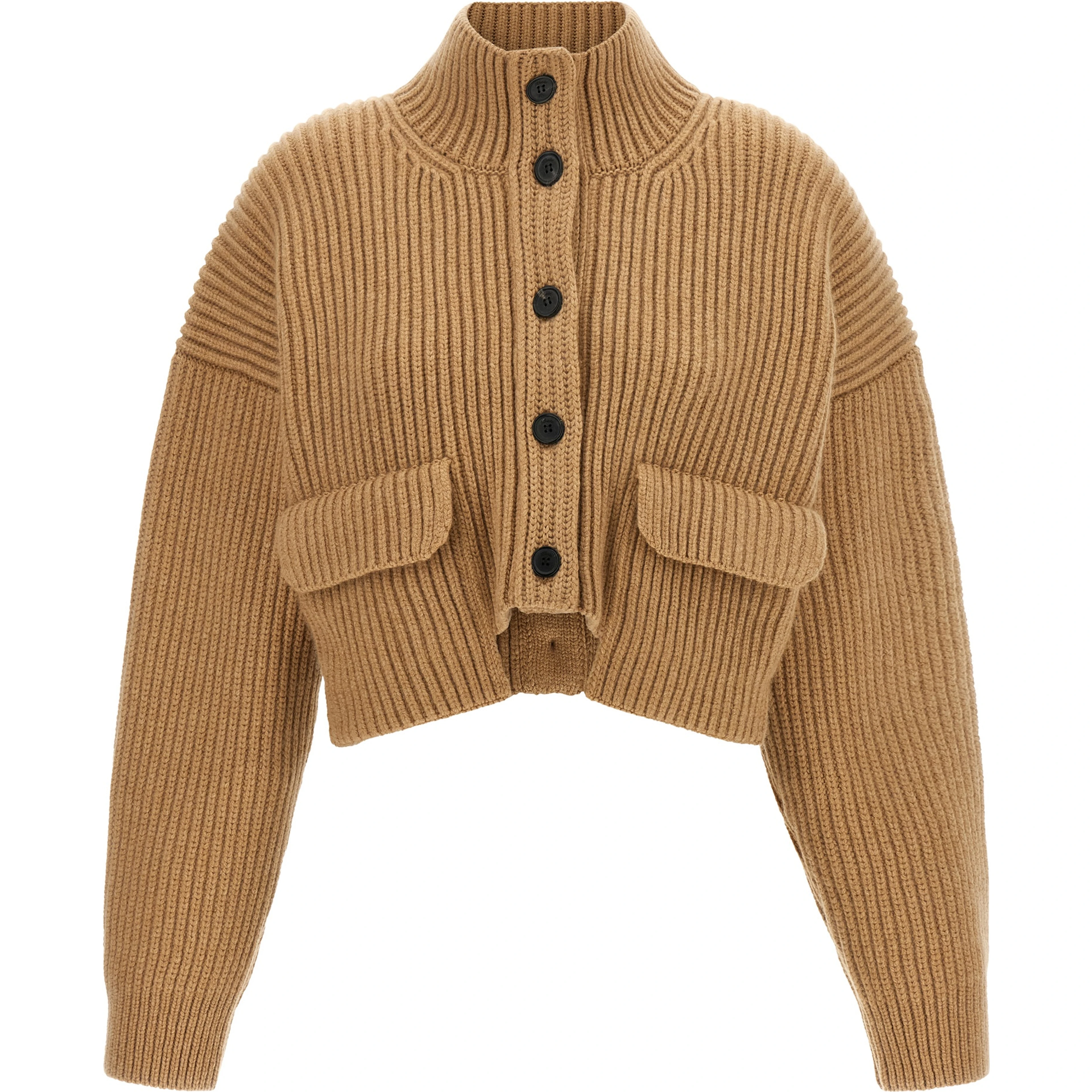 Beige Cashmere Cardigan