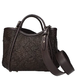 Brown Raffia Handbag