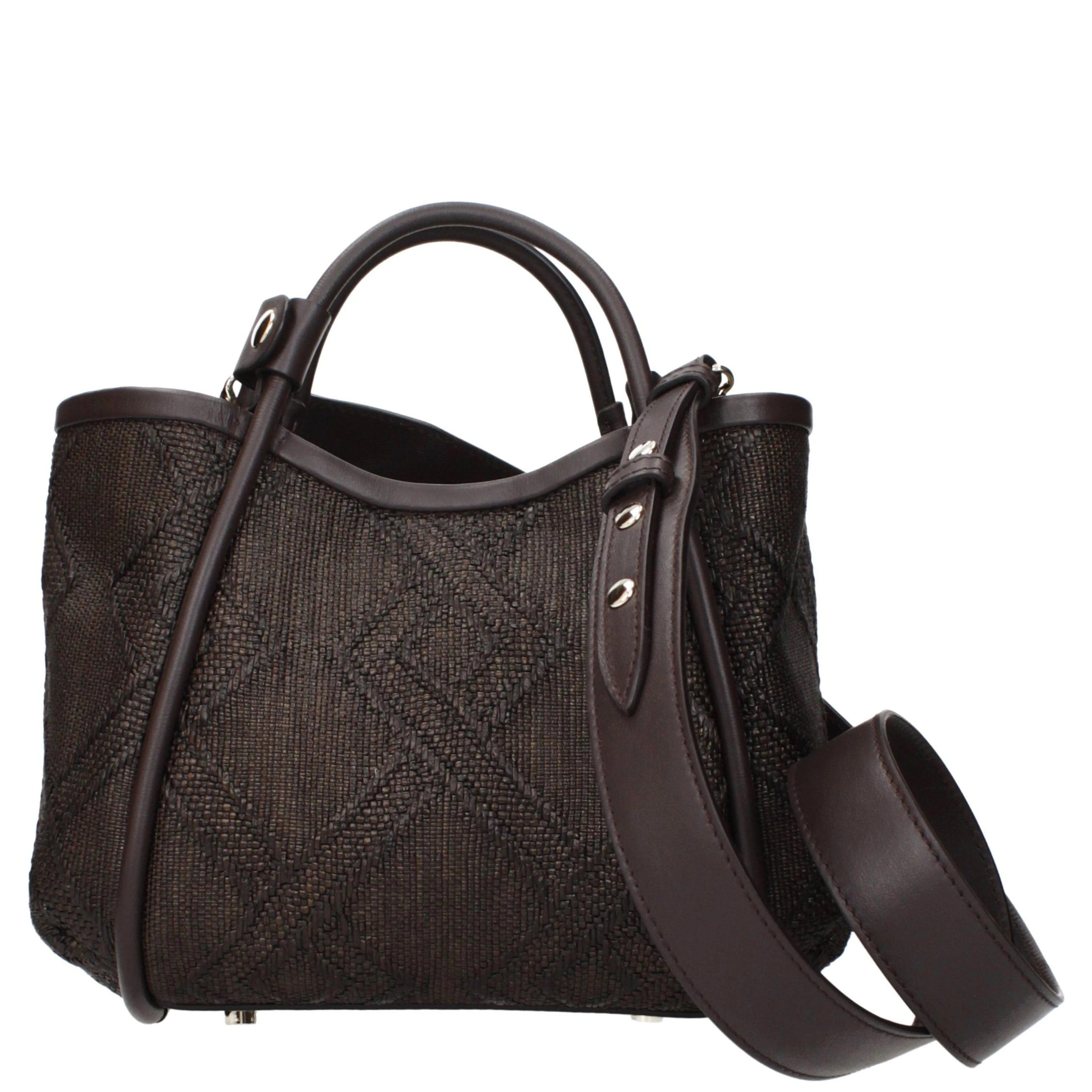 Brown Raffia Handbag