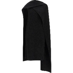 Black Virgin Wool Midi Dress