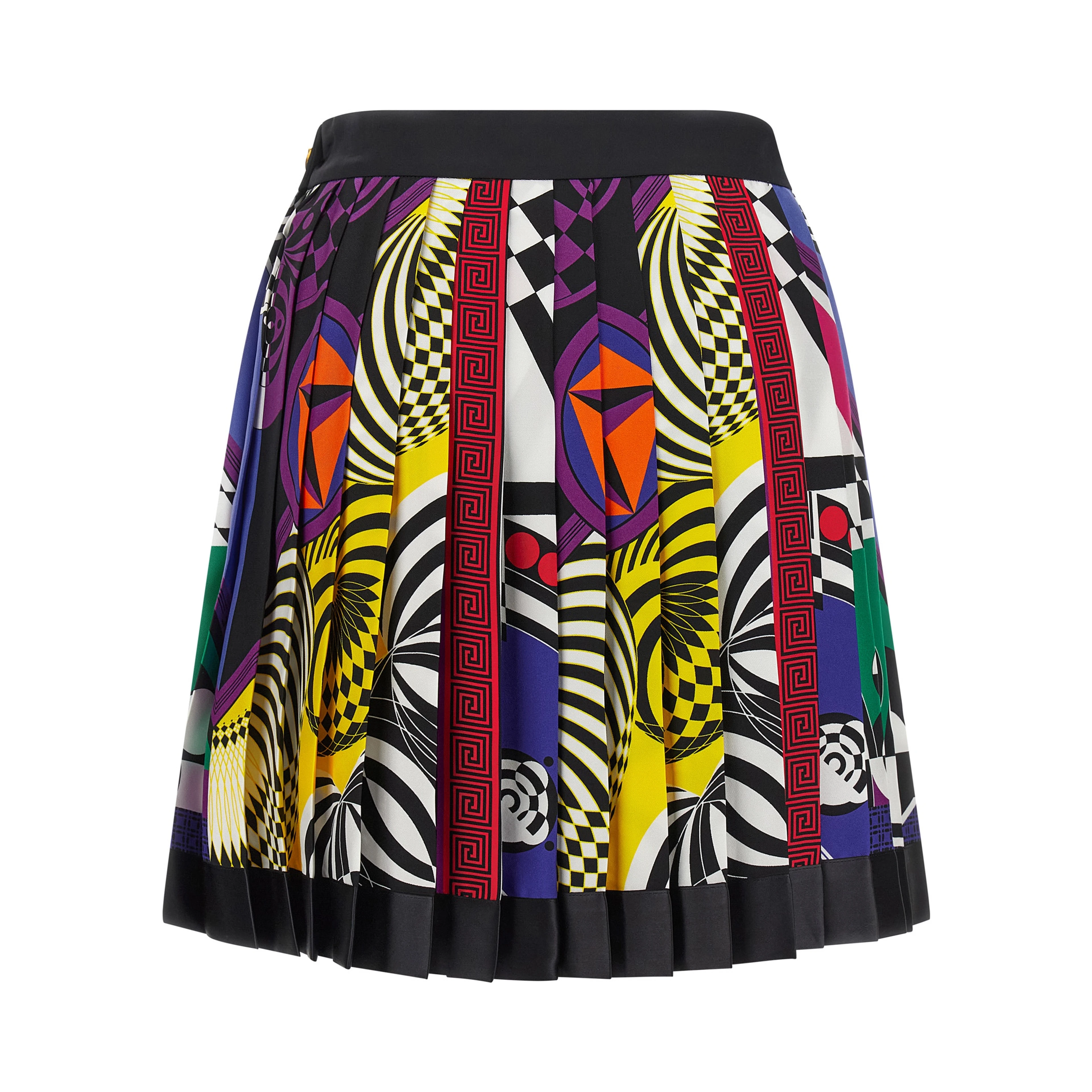 Multicolor Silk Long Skirt