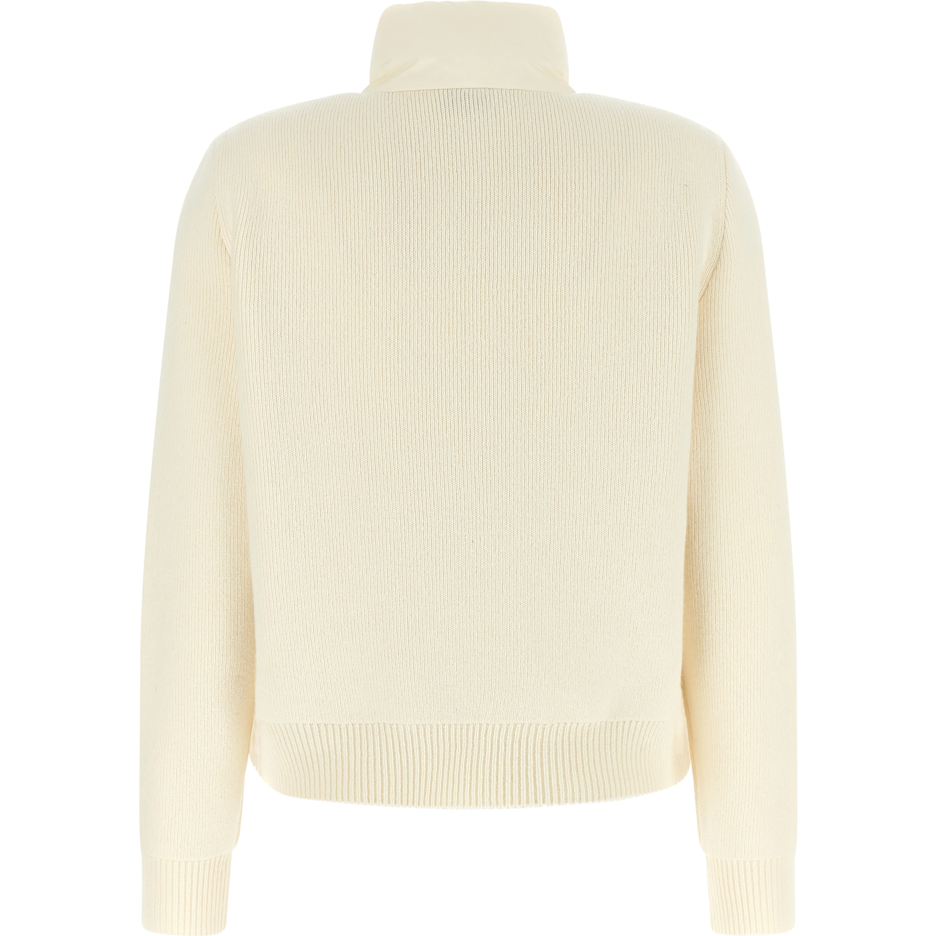 White Polyester Cardigan
