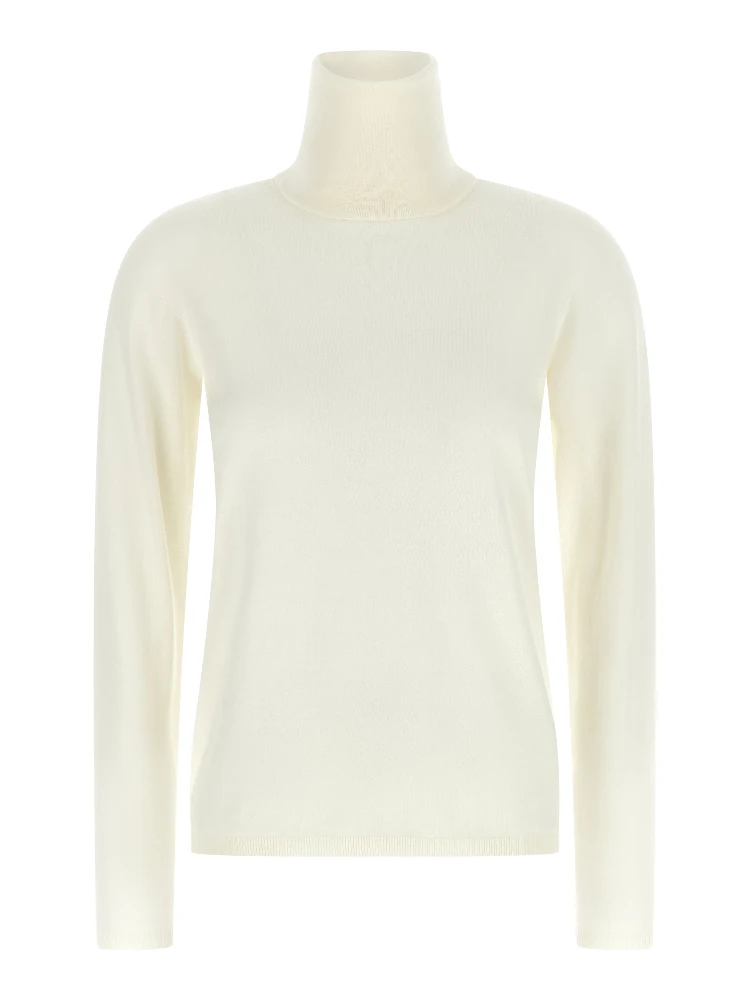 White Virgin Wool Cardigan