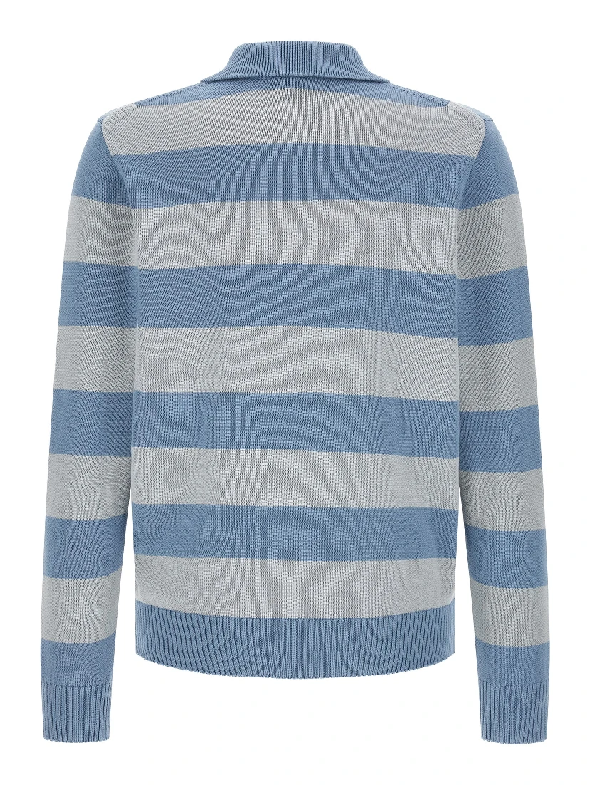 Blue Cotton Polo Shirt