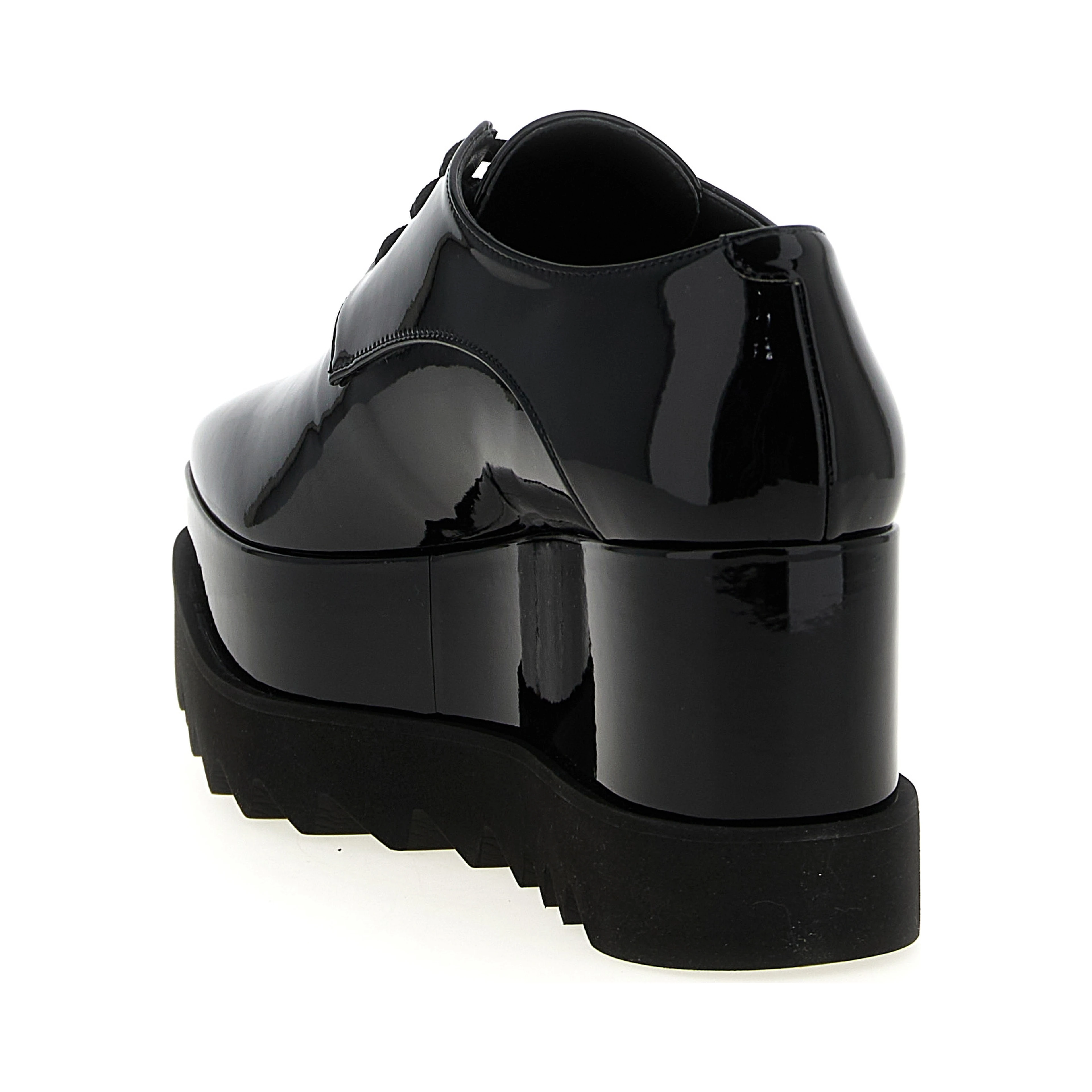 Black Polyethylene Wedge Sandals