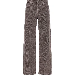 Purple Cotton Relaxed Fit Jeans