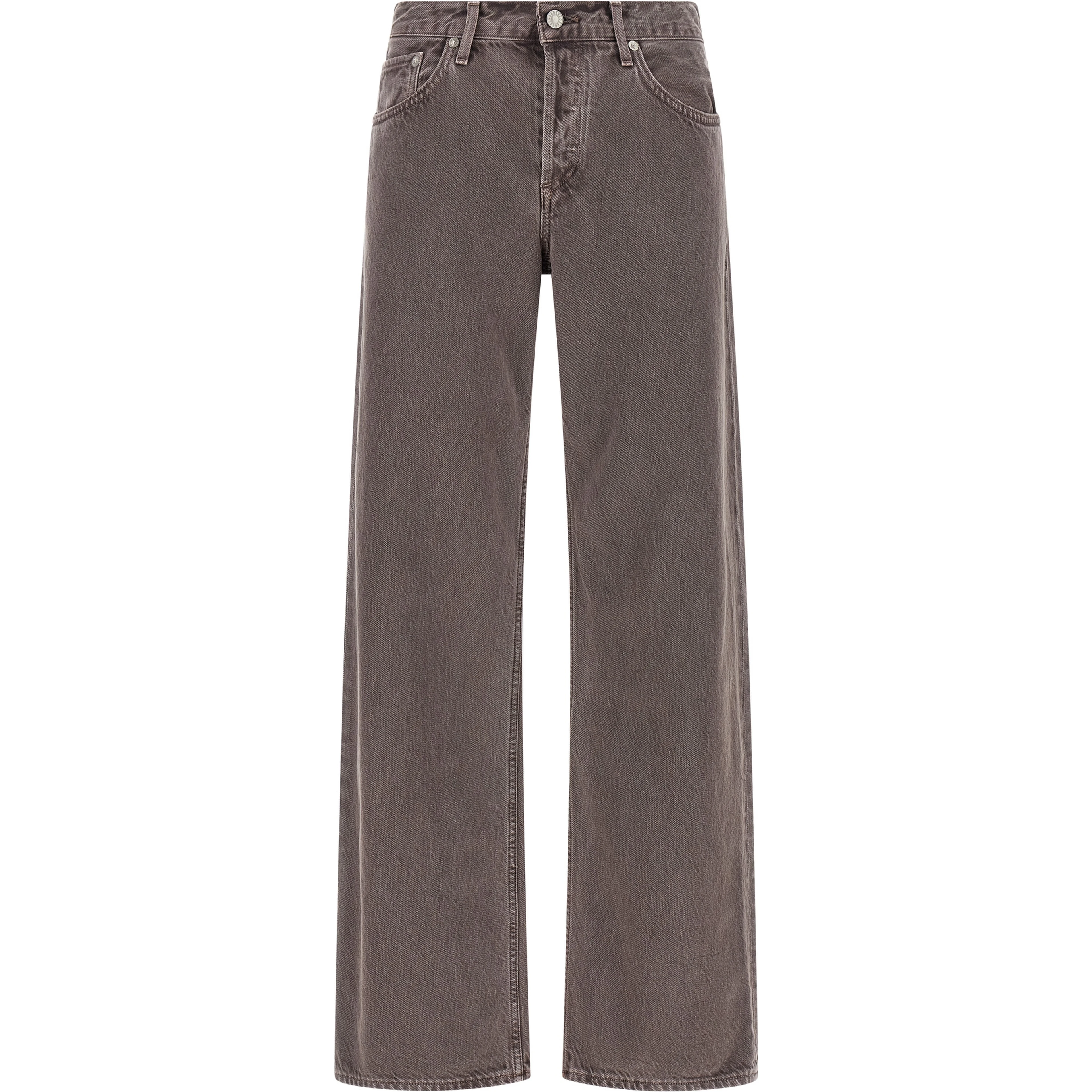 Purple Cotton Relaxed Fit Jeans