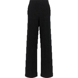 Black Wool Casual Pants