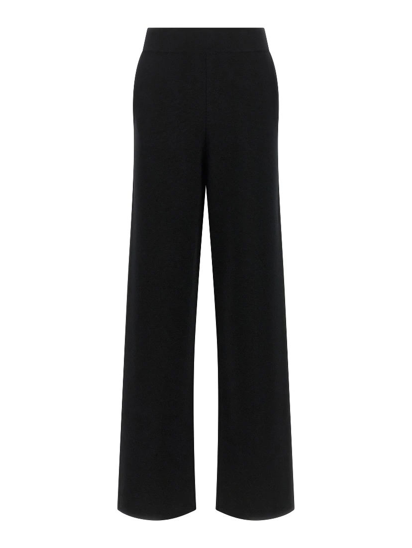 Black Wool Casual Pants