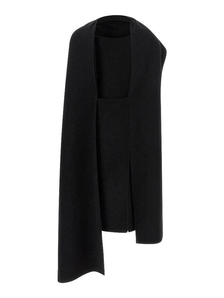 Black Virgin Wool Midi Dress alternative