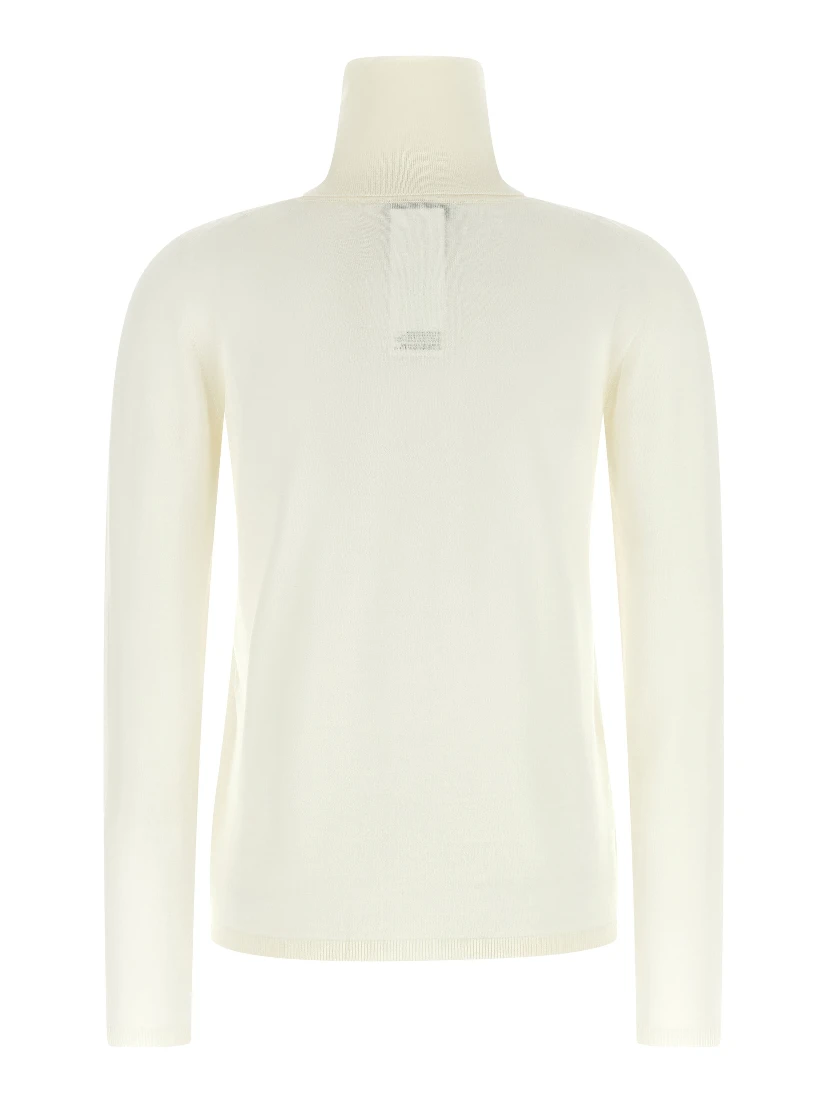White Virgin Wool Cardigan