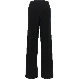 Black Wool Casual Pants