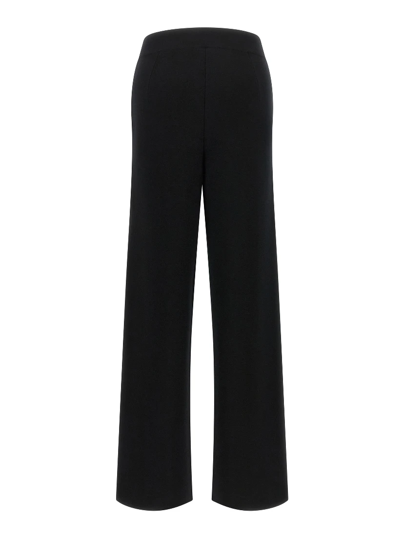 Black Wool Casual Pants