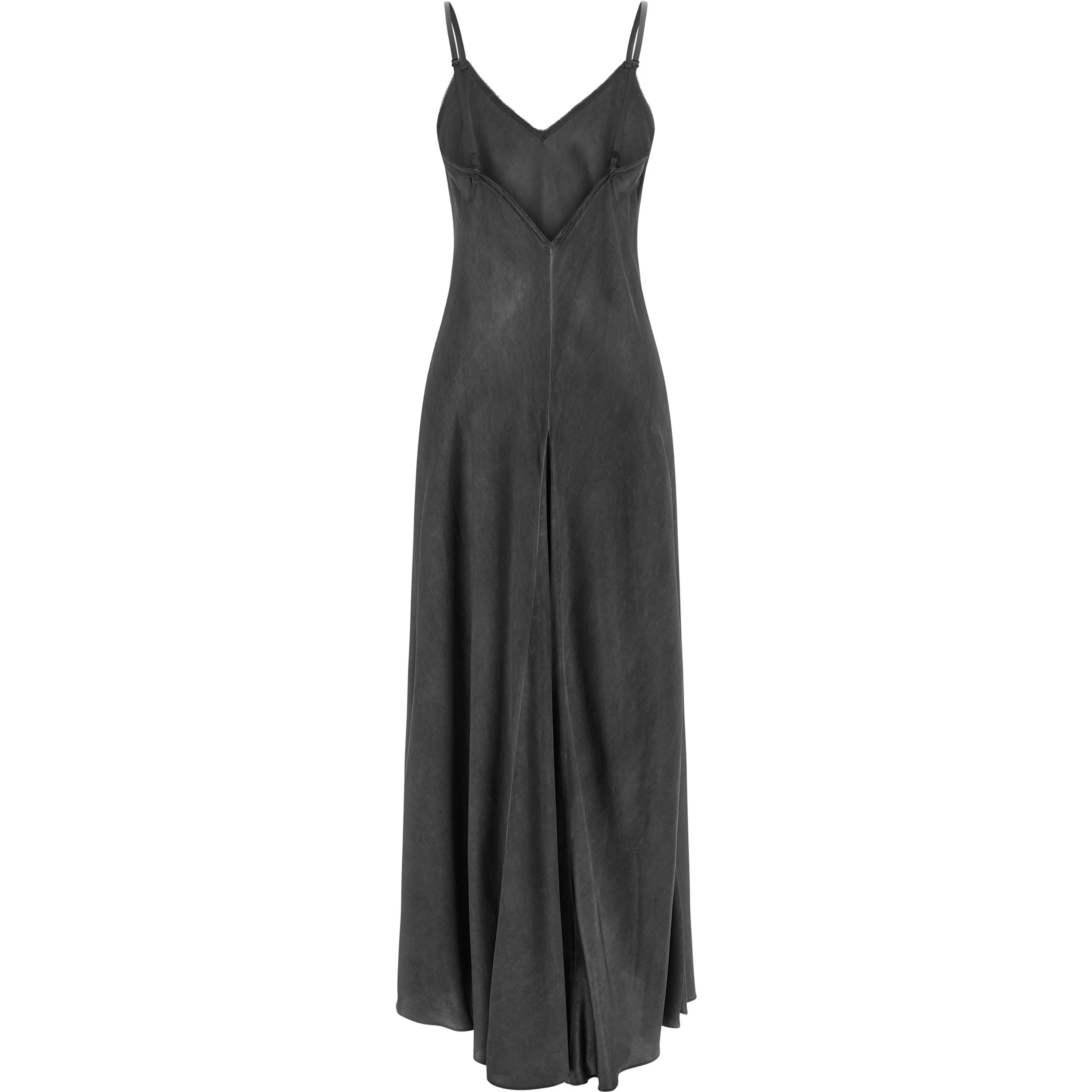 Black Viscose Long Dress