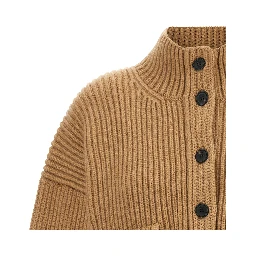 Beige Cashmere Cardigan