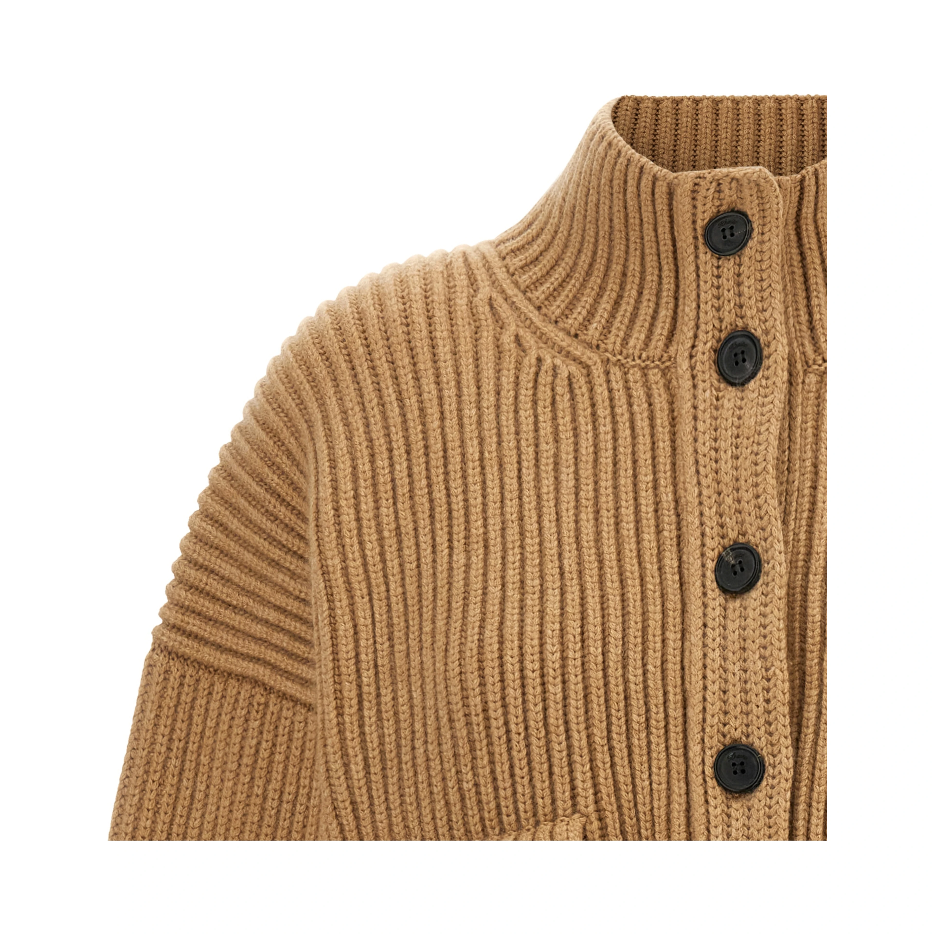 Beige Cashmere Cardigan