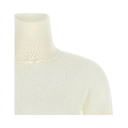 White Virgin Wool Cardigan