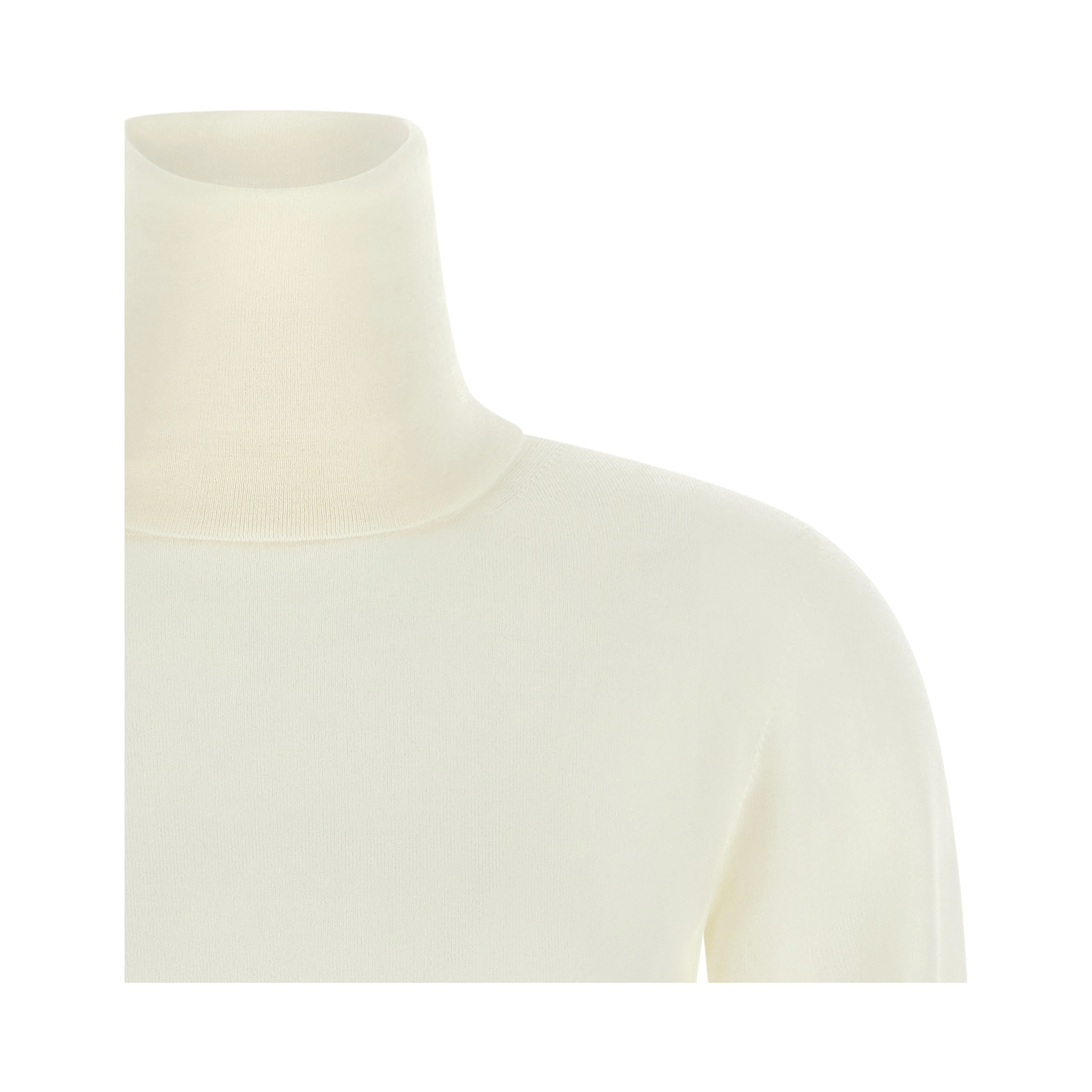 White Virgin Wool Cardigan