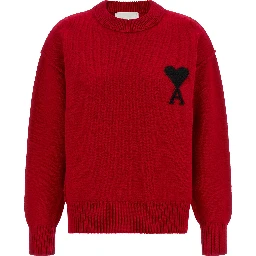 Red Wool Cardigan