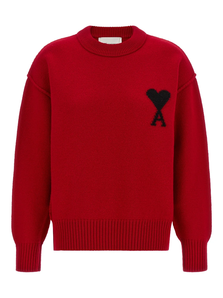 Red Wool Cardigan