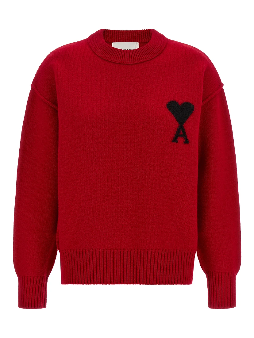 Red Wool Cardigan