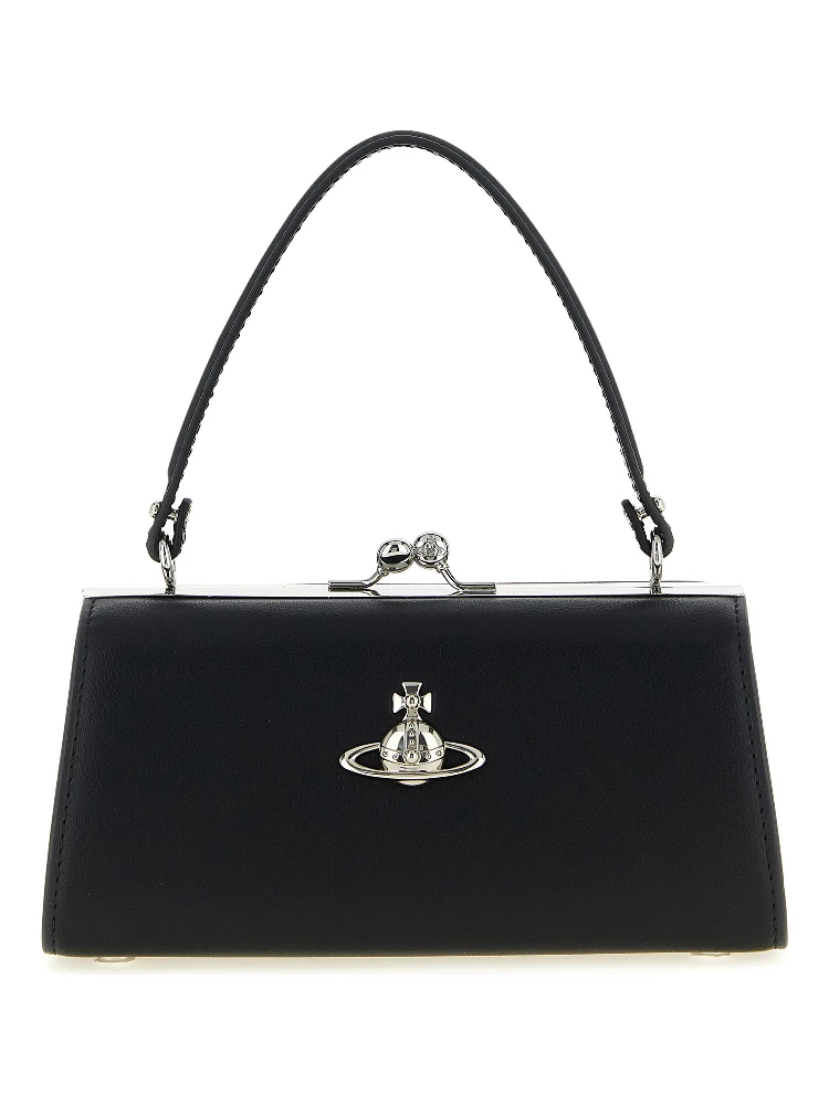 Black Polyester Handbag