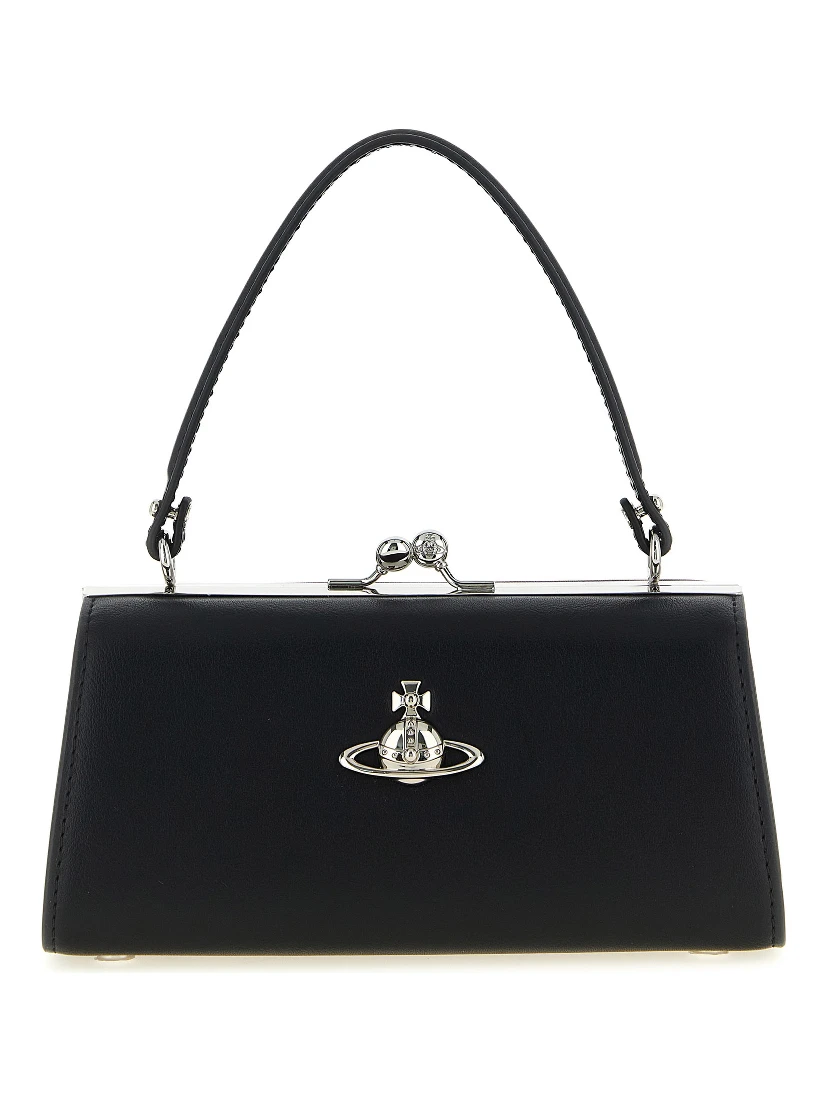 Black Polyester Handbag
