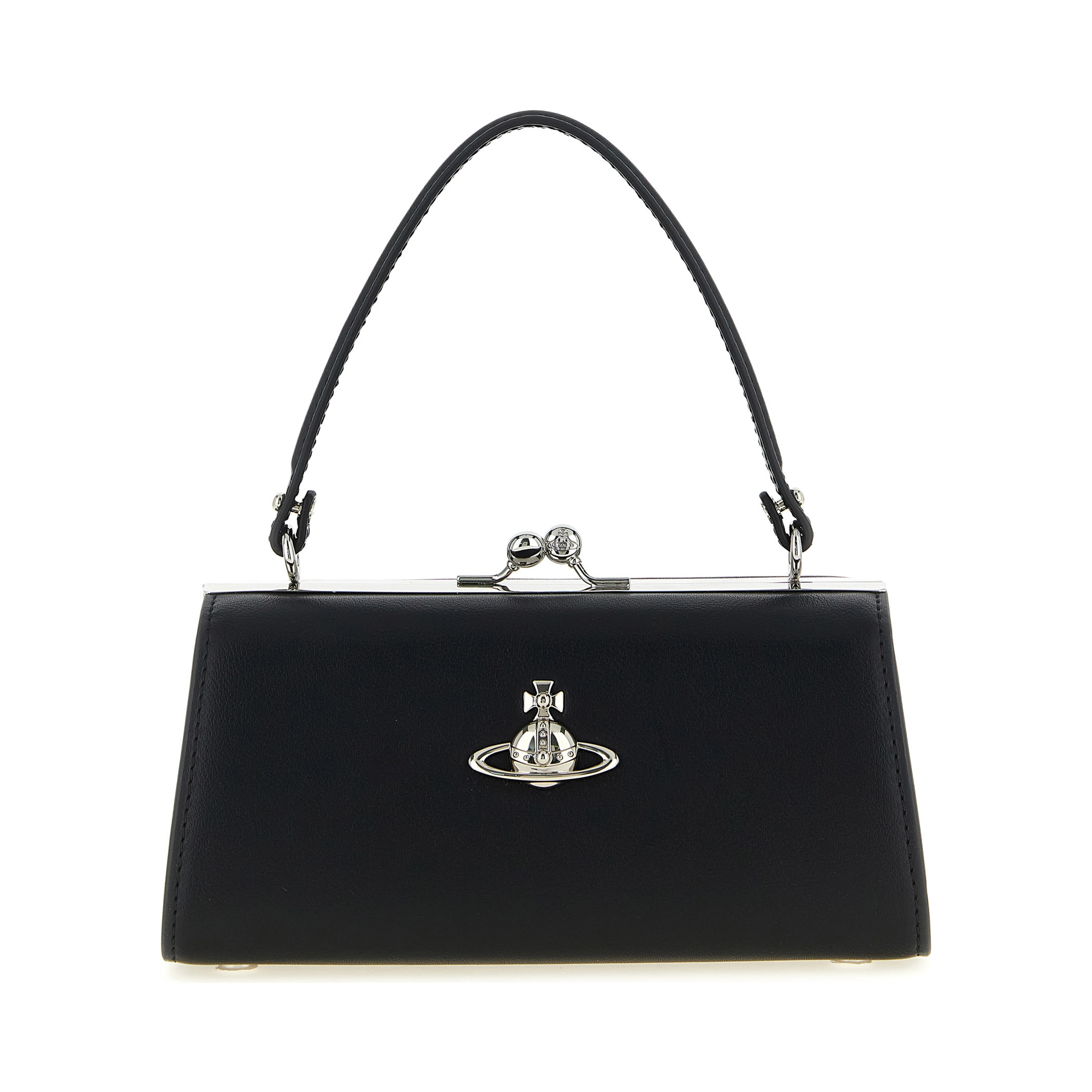 Black Polyester Handbag