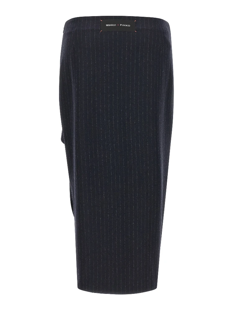 Blue Polyester Mini Skirt alternative