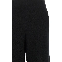 Black Wool Casual Pants