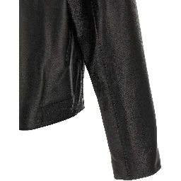 Black Lamb Leather Leather Jacket