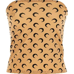 Beige Polyamide T-Shirt