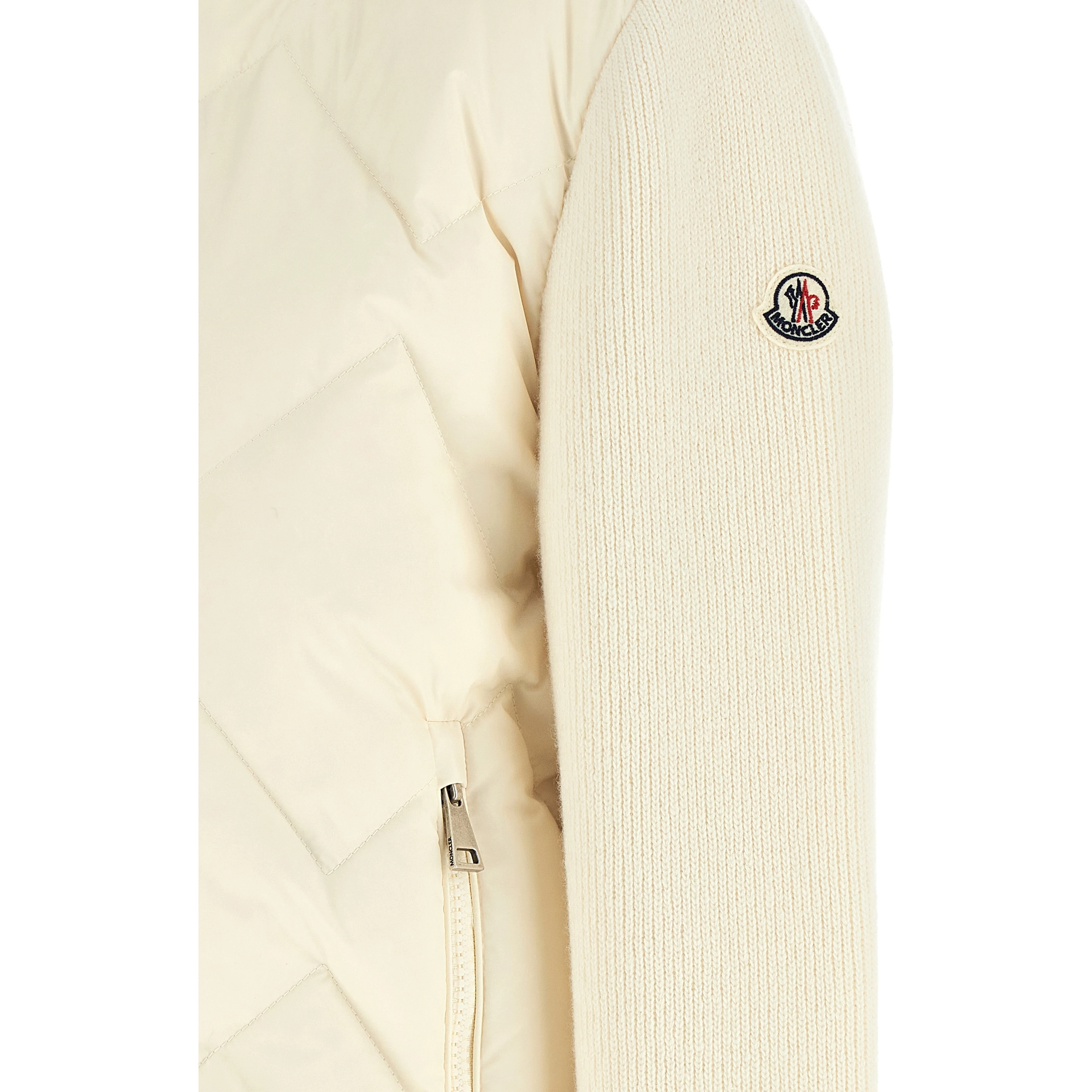 White Polyester Cardigan